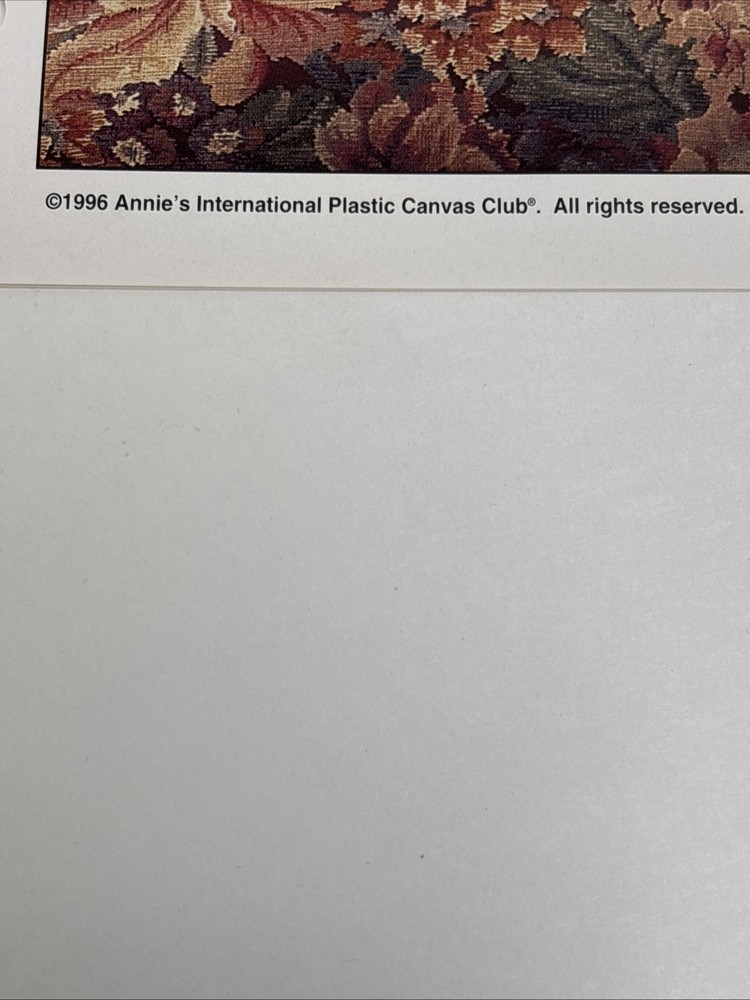 Bluebird Welcome Annie's Attic Plastic Canvas Pattern Page