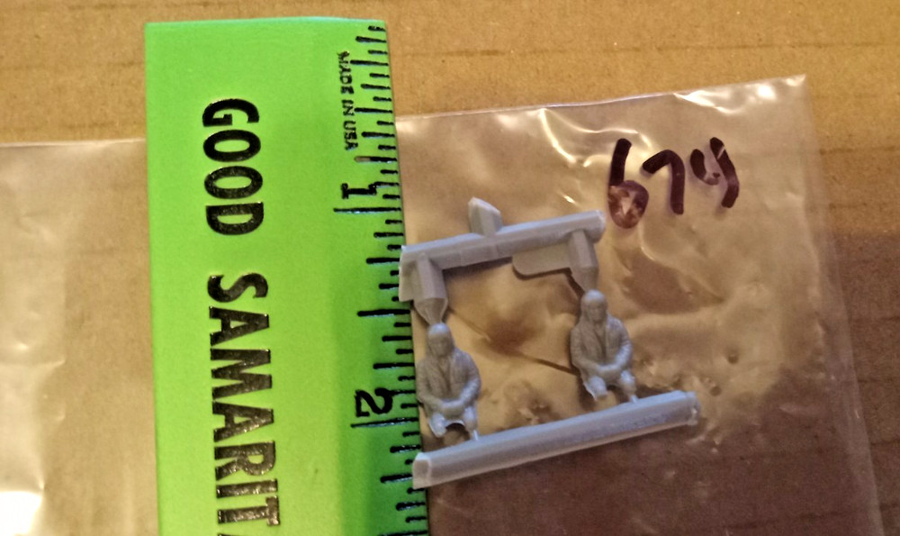 Two (2) Military Pilots Scale unknown PACKAGE # 674 !!!!