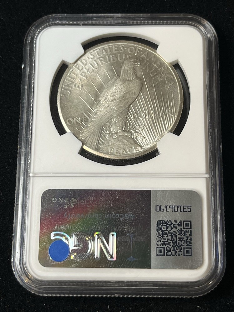 1928 peace silver dollar NGC - Ms 62 Blast White