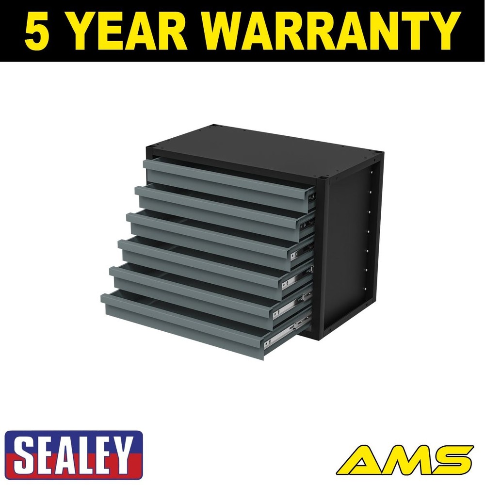 Sealey Modular Storage Mid Unit 6 Drawer 580mm APMRM1