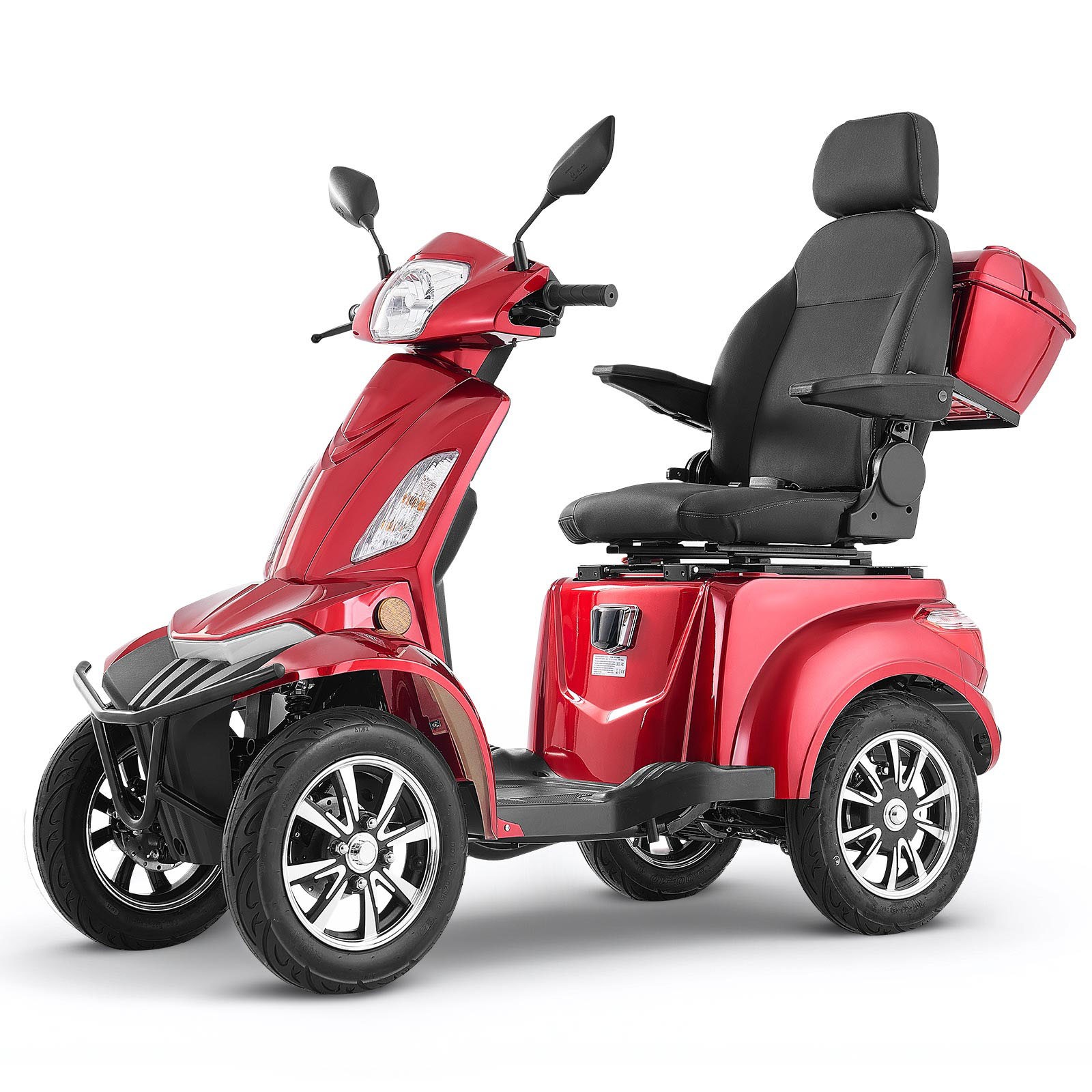 Uimoso Heavy-Duty 4-Wheel Mobility Scooter 21.5 Miles Range 3-Speed, 500lbs Load