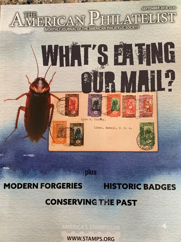 American Philatelist Magazine  2018,  September