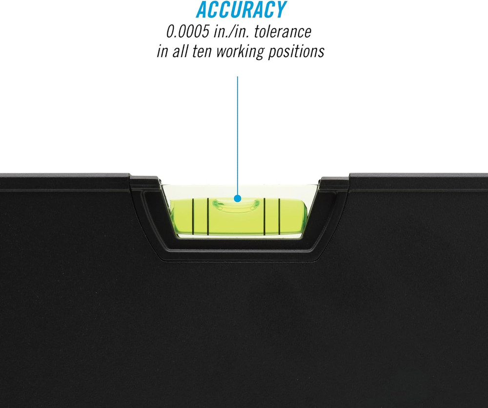 CHANNELLOCK 48-Inch, Professional-Grade Aluminum Box Level with Solid Block Acry