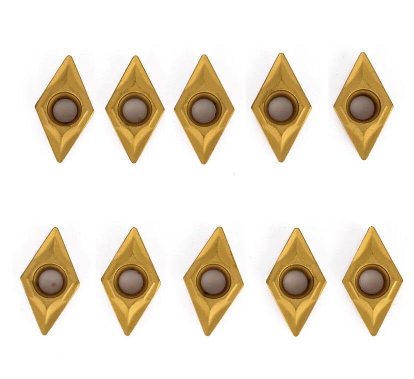 50Pcs DCMT070204 CK251 Carbide Inserts For Lathe Turning Tool Boring Bar Cutter