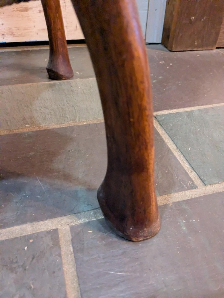 Antique Primitive Axe Handle Accent Lamp Table Nightstand End Rare Old Unsigned