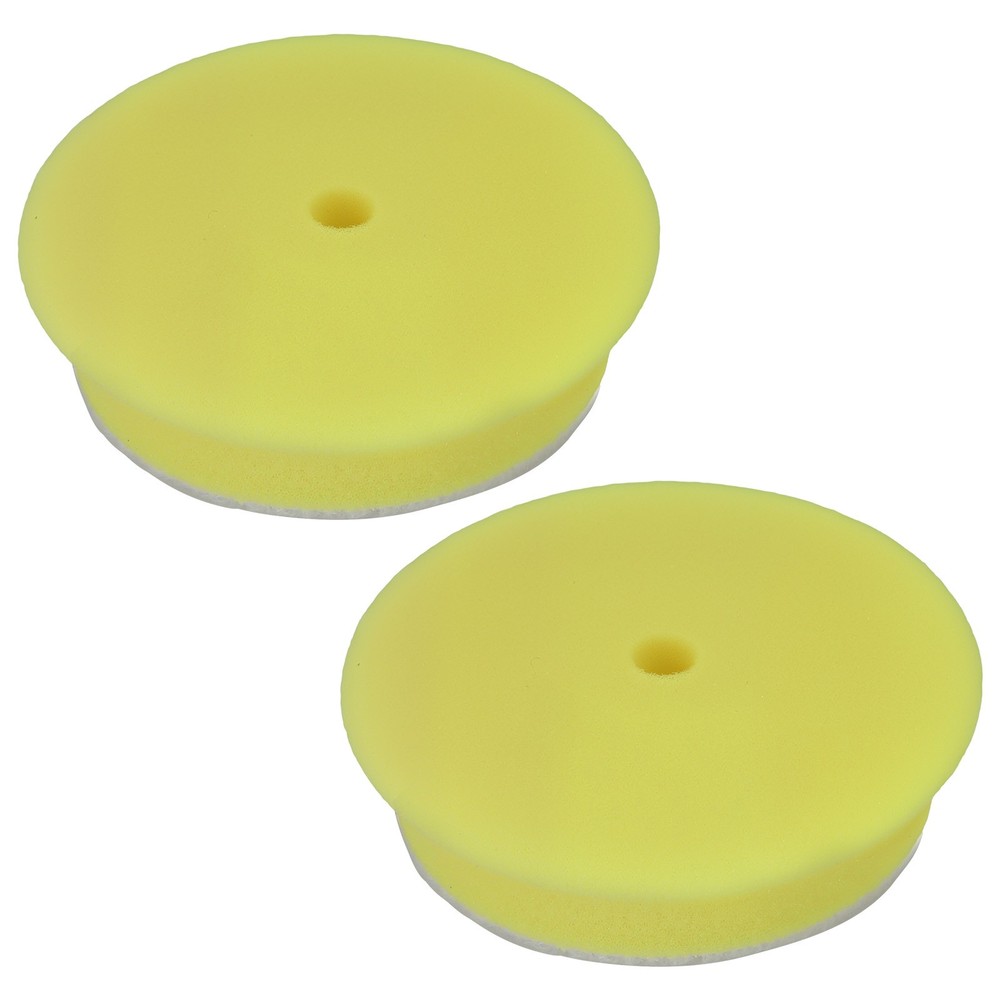 2PCS Medium Foam Car Buffing Pads 4" for 3" Backing Plate Orbital Buffer