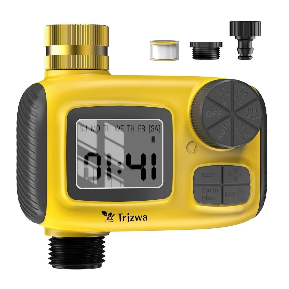 Programmable Water Timer, Sprinkler Timer, Hose Brass Faucet Timer for Garden