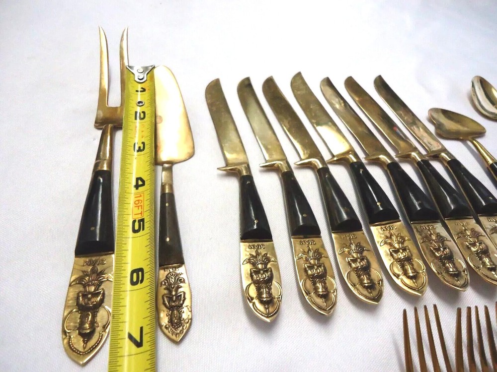 SIAM BRASS FLATWARE 24-pieces