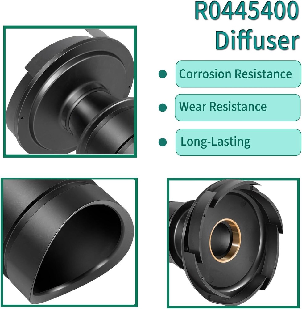 R0445400 Diffuser with O-Ring Hardware for Zodiac Jandy ePump, Stealth, PlusHP