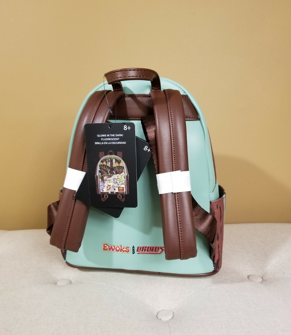 Loungefly Star Wars Ewoks and Droids Glow in the Dark Exclusive Backpack NEW