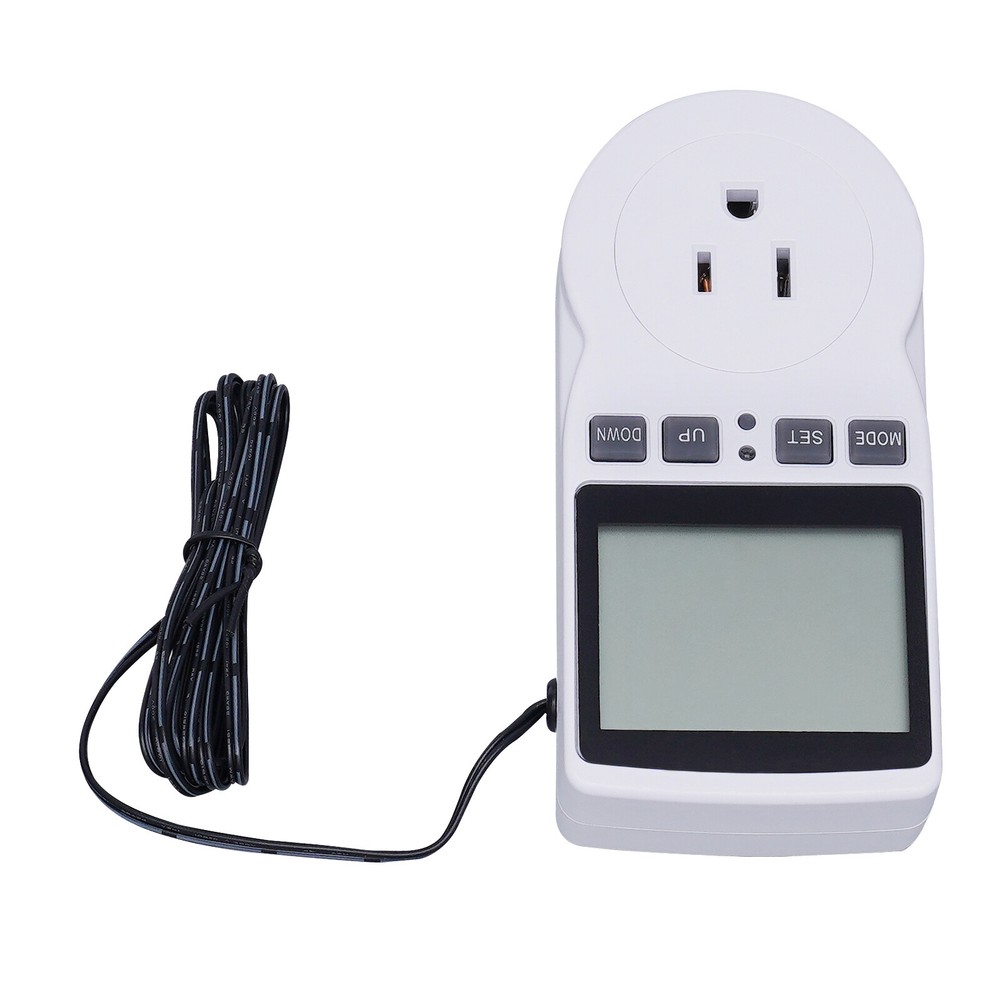 LCD Digital Plug in Thermostat Timer Switch Socket Temperature Controller Switch