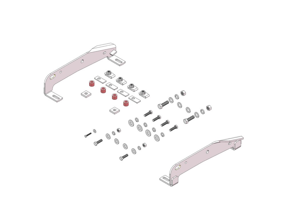 Husky 31408 Custom Bracket Kit for Ford