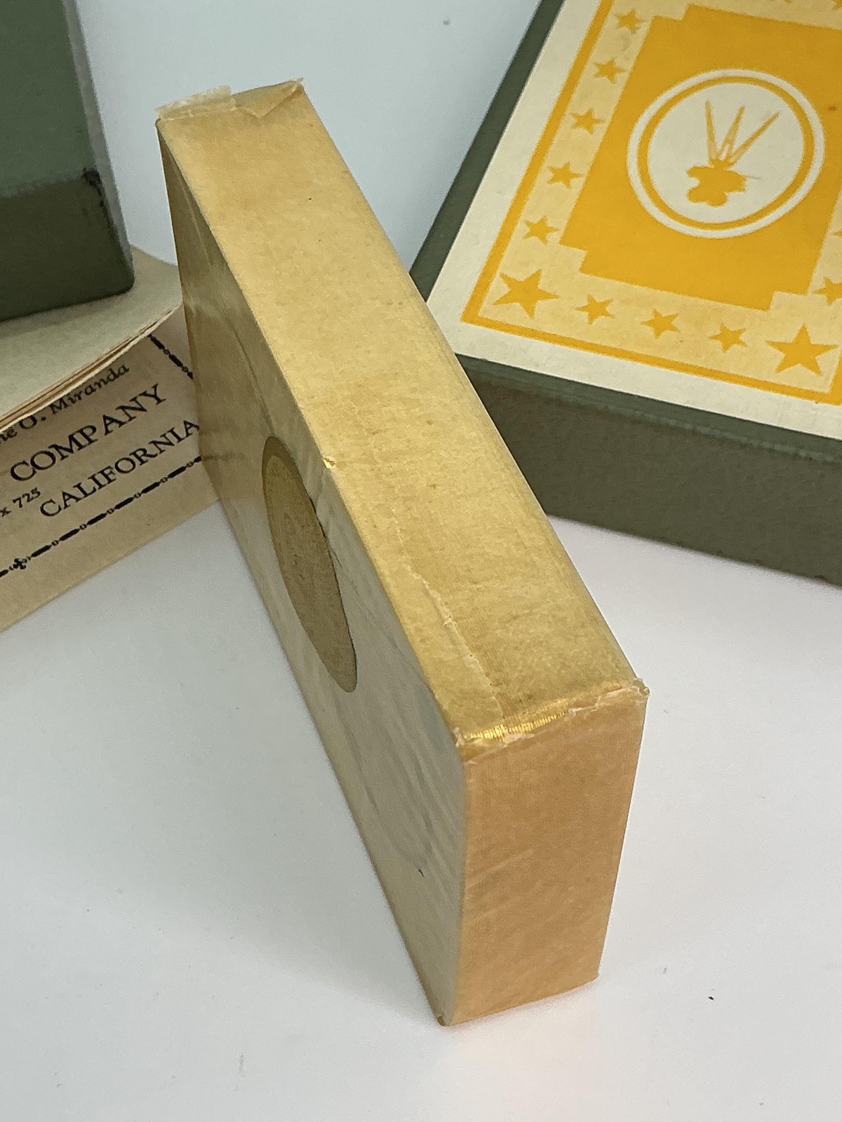 Vintage Kam-Ra Card Company Hollywood Producer Playing Cards Deck Green Box