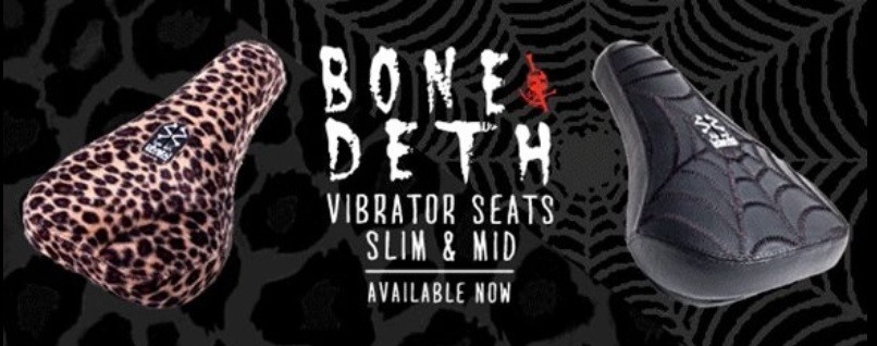 BONE DETH SPIDER MID PIVOTAL BMX BIKE SEAT SHADOW SUBROSA BLACK NEW