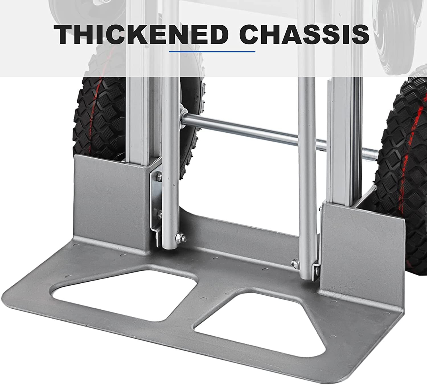 Aluminum Convertible Hand Truck 4-in-1 1000 Lbs Capacity Heavy Duty Dolly Cart