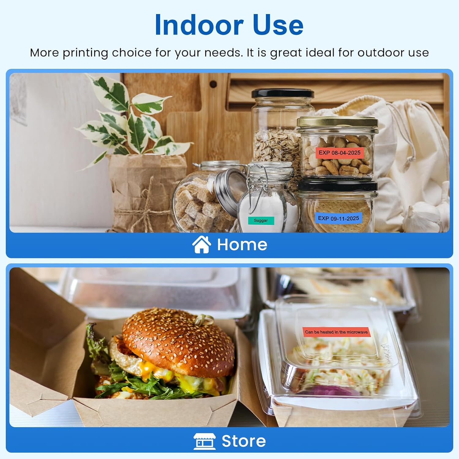 4PK Label Tape M-K231 MK231 M231 Black on White 12MM 1/2" for Brother PT-65