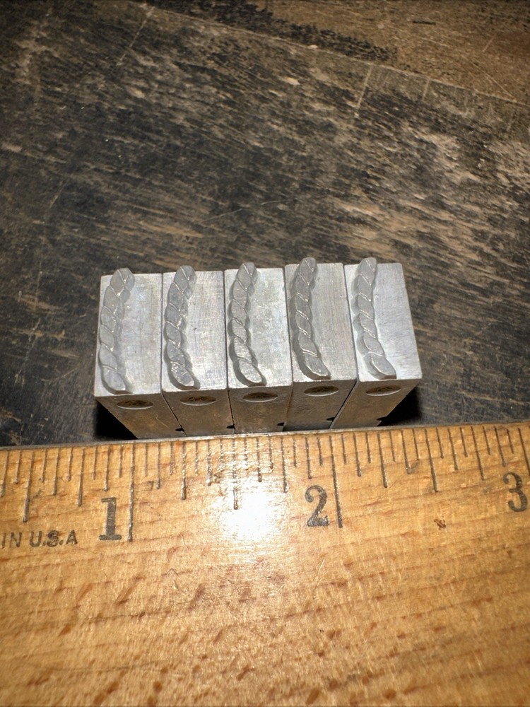 Printing Blocks ( 5 Ornamental Borders) Lead Blocks