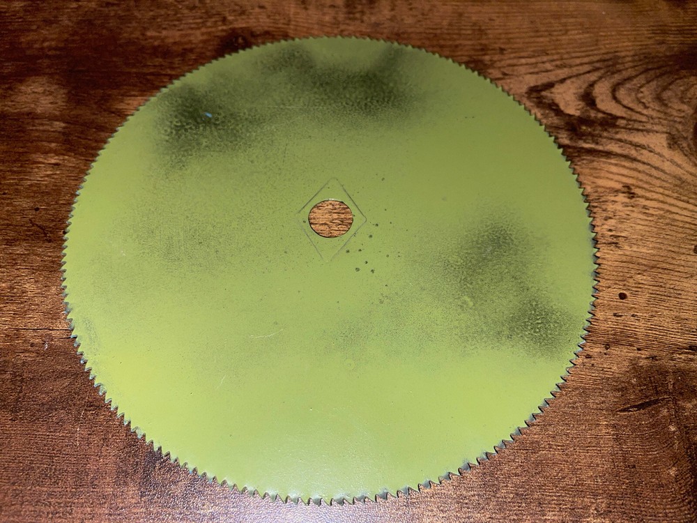 Duck Hand Painted And Signed Saw Blade