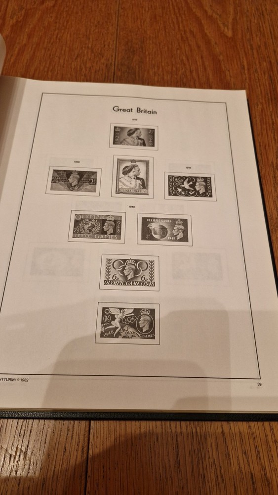 Great Britain Light House 1837-1986 Illustrated Stamp Album Pages. See details