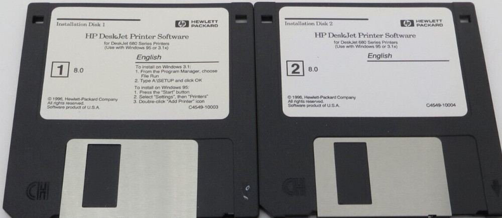 Microsoft Schedule + for Windows 95 3.5" Floppy Disks Software