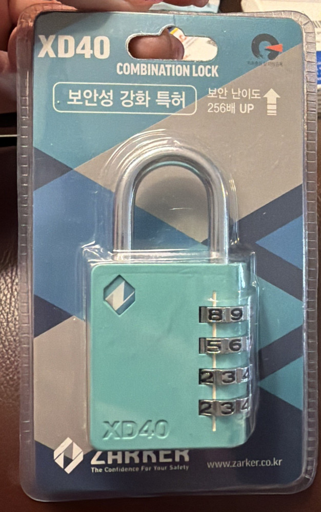 Zarker XD40 4-Digit Combination Lock Emerald 1 Pack New