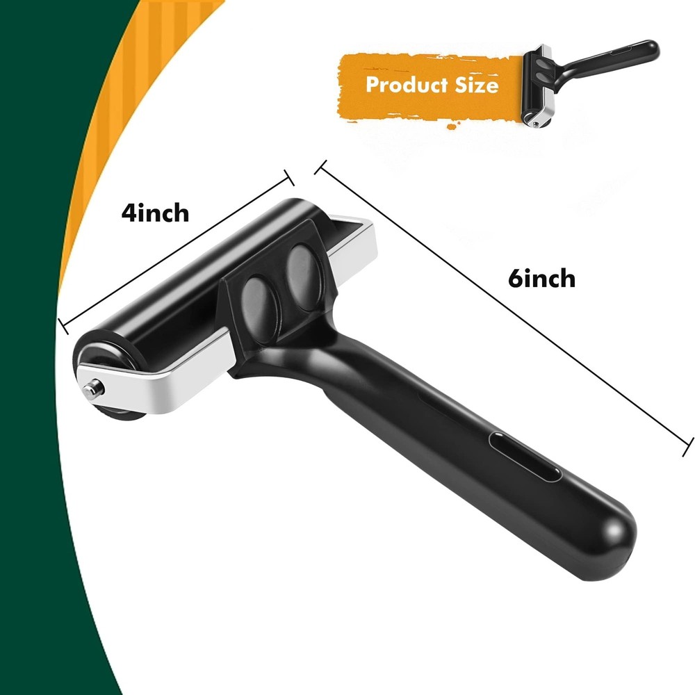 4 Inch Rubber Brayer Roller for Printmaking Manual Roller Craft Tool