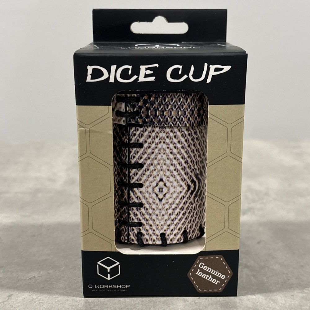 Q-Workshop Dice Accessory Dragonhide Dice Cup - DND - Genuine Leather Handmade