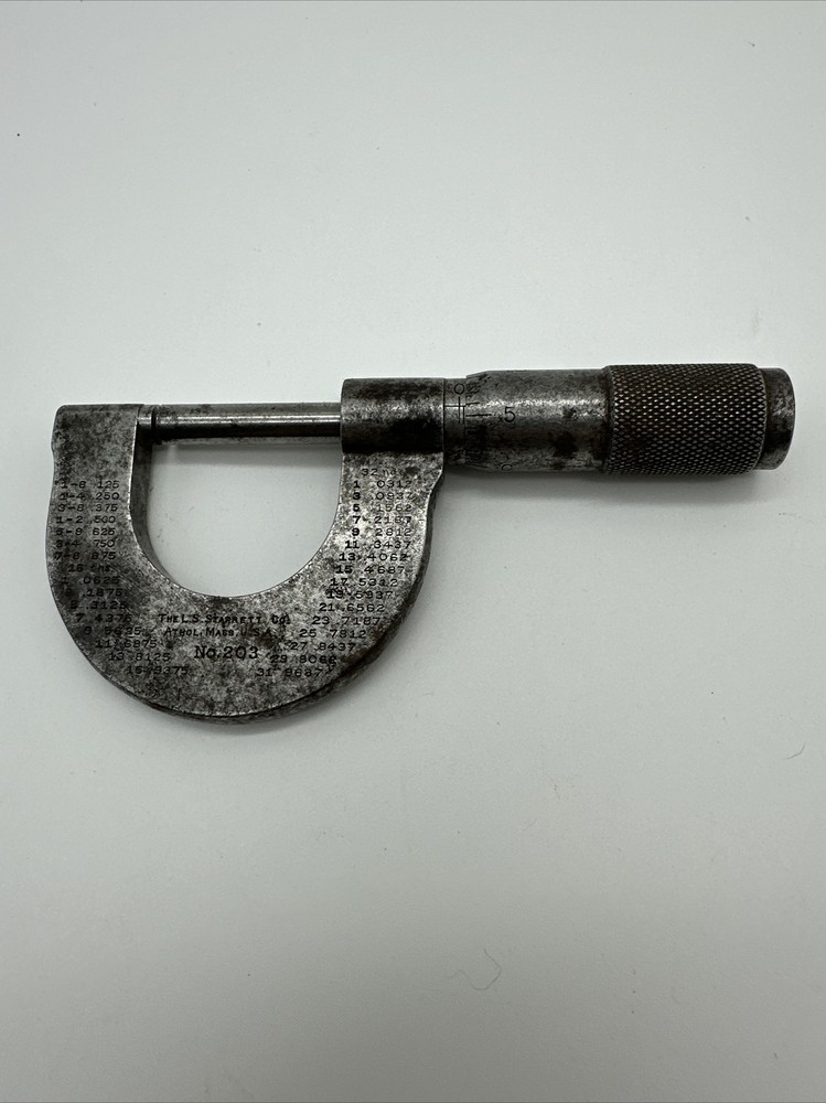 L.S. Starrett Co. #203 Micrometer Caliper