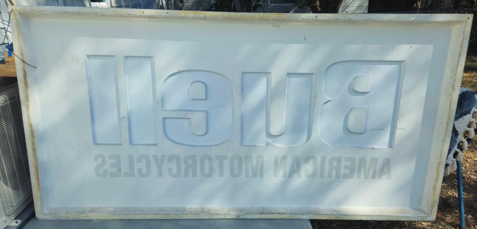 Buell American Motorcycles Dealer Lexan Embossed Sign 96"x48" Can Be Illuminated