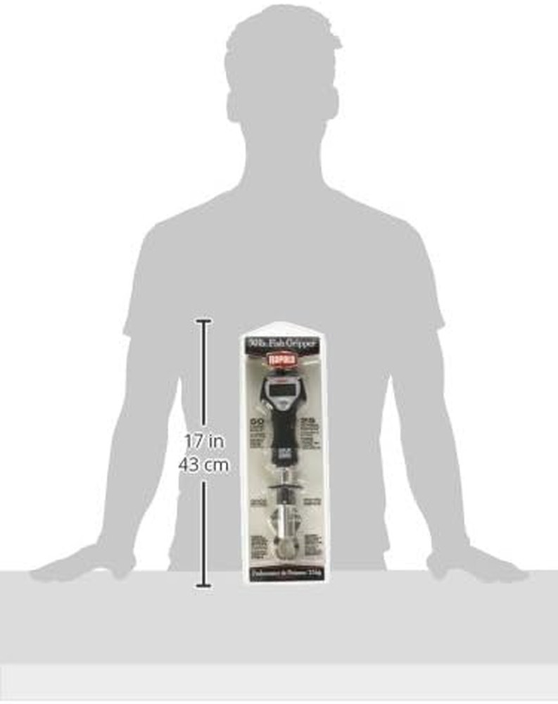 227863 Digital Fish Gripper, Black/Silver