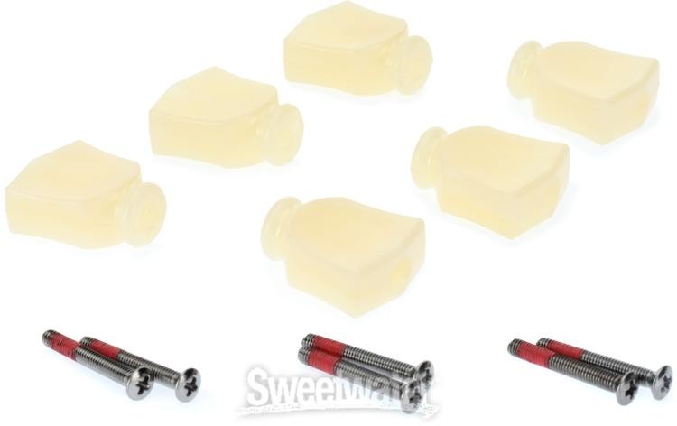Grover Keystone Buttons - Yellow, 6-pack