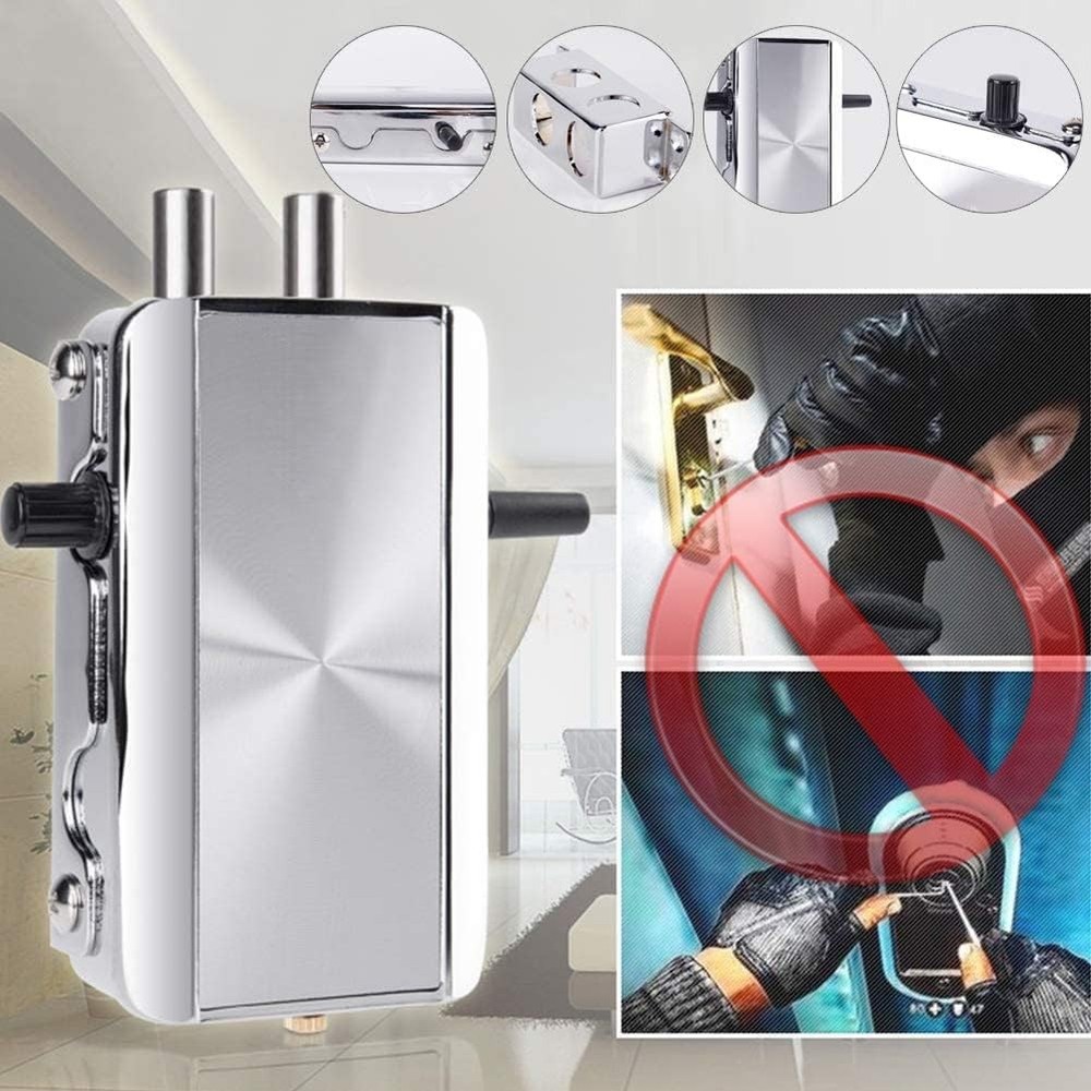 Remote Control Smart Door Lock, Wireless Keyless Deadbolt with 4 Remotes