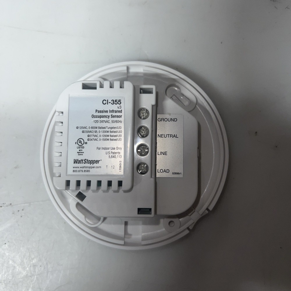 Occupancy Sensor 360 Degree Motion Wattstopper CI-355