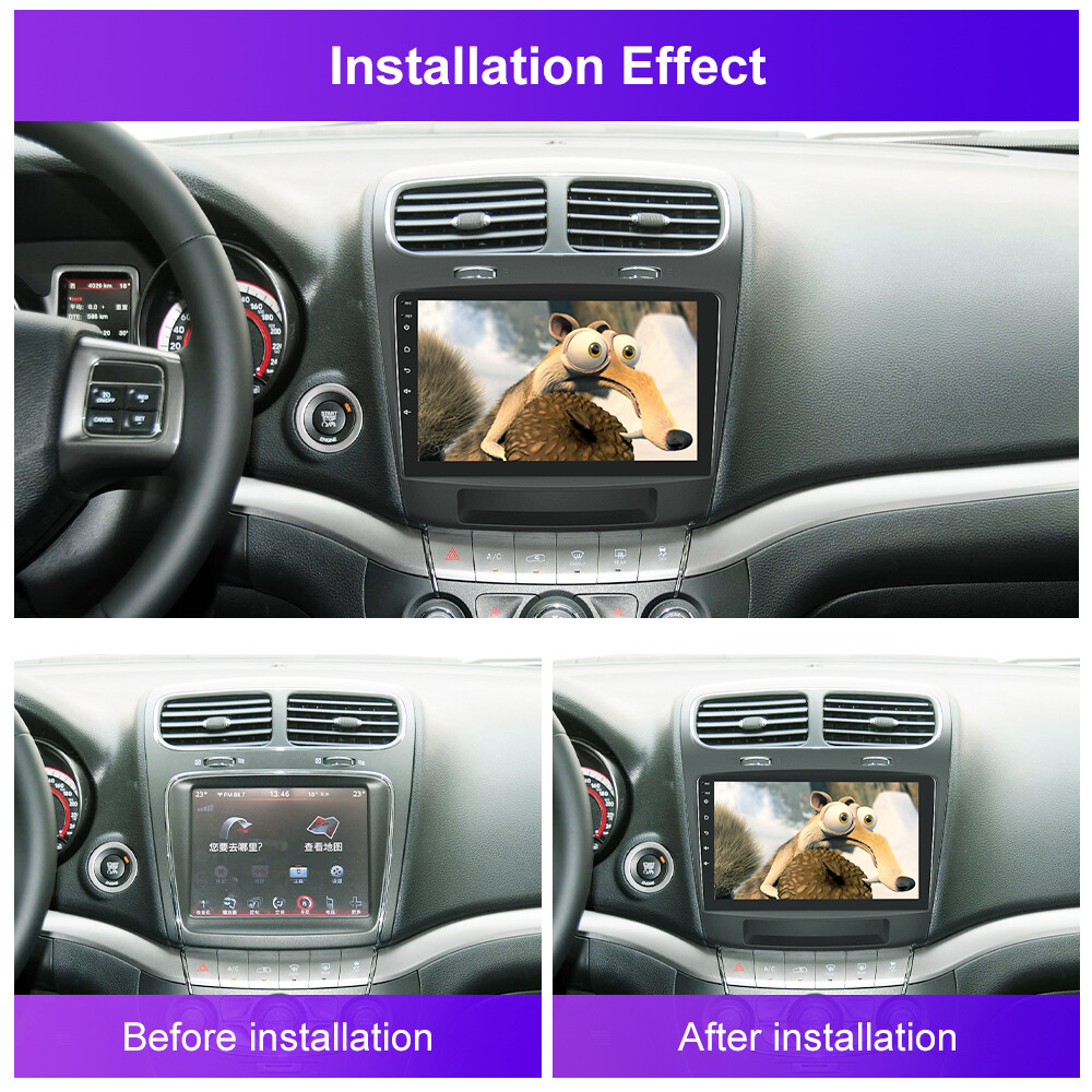 9" For 2012-2020 Dodge Journey Carplay Android 13 Car Stereo Radio Player GPS BT