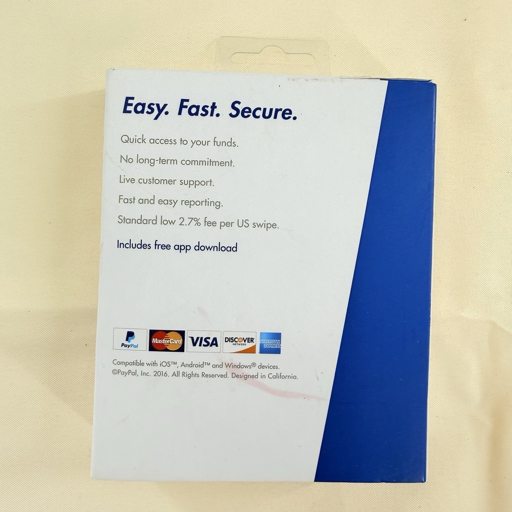 PayPal Mobile Card Reader BRAND NEW Compatible W/IPhone,Android, Windows Devices