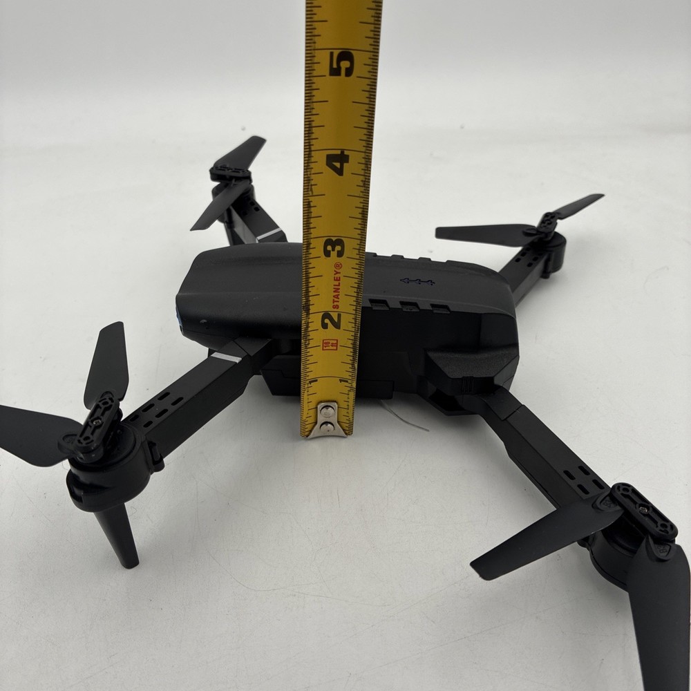Black RC UFO Remote Controller Drone With Accessories & Carrying Case