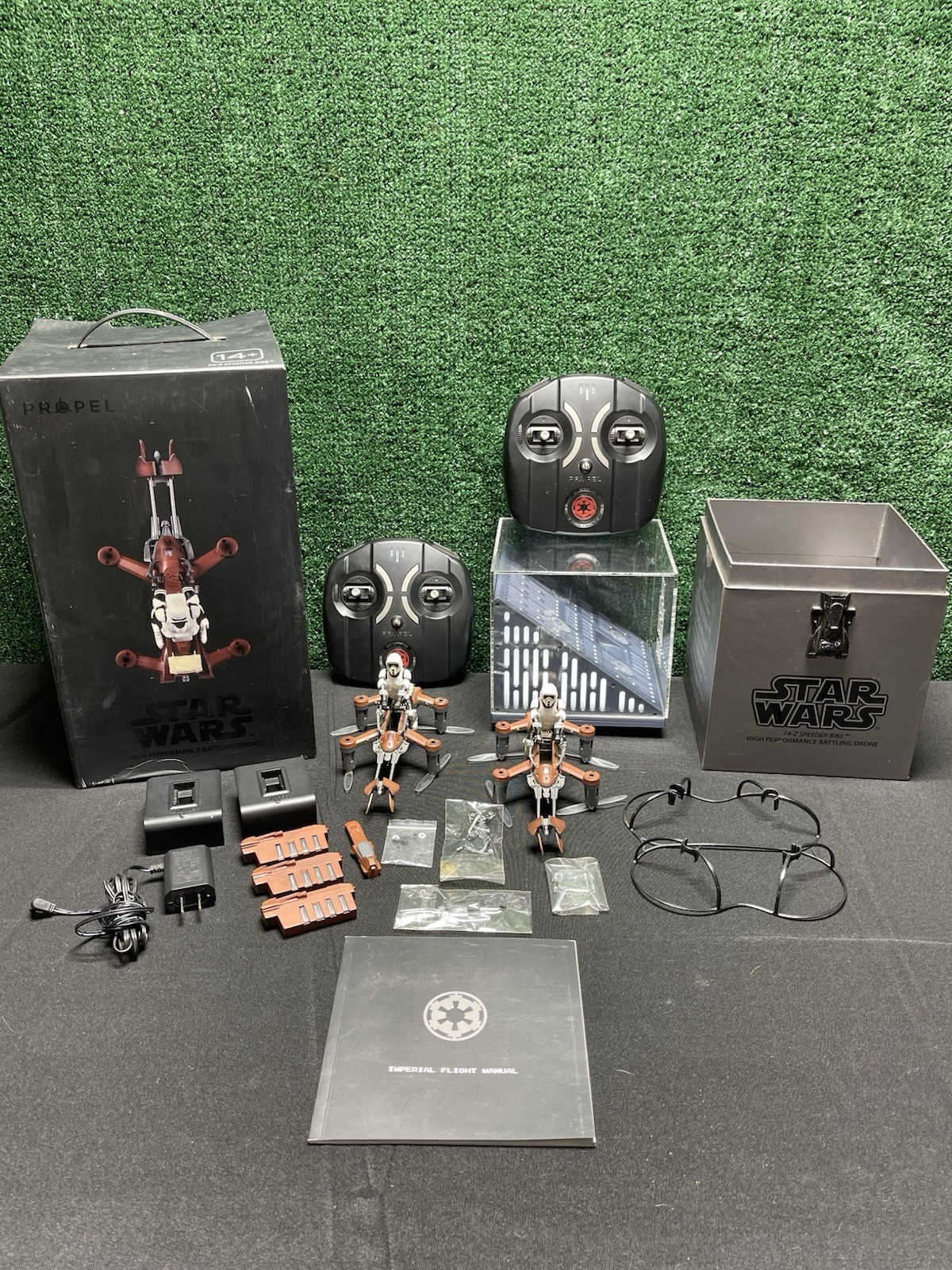 Star Wars Propel Lot Of 2 74-Z Speeder Bike Drone. Free Shipping!