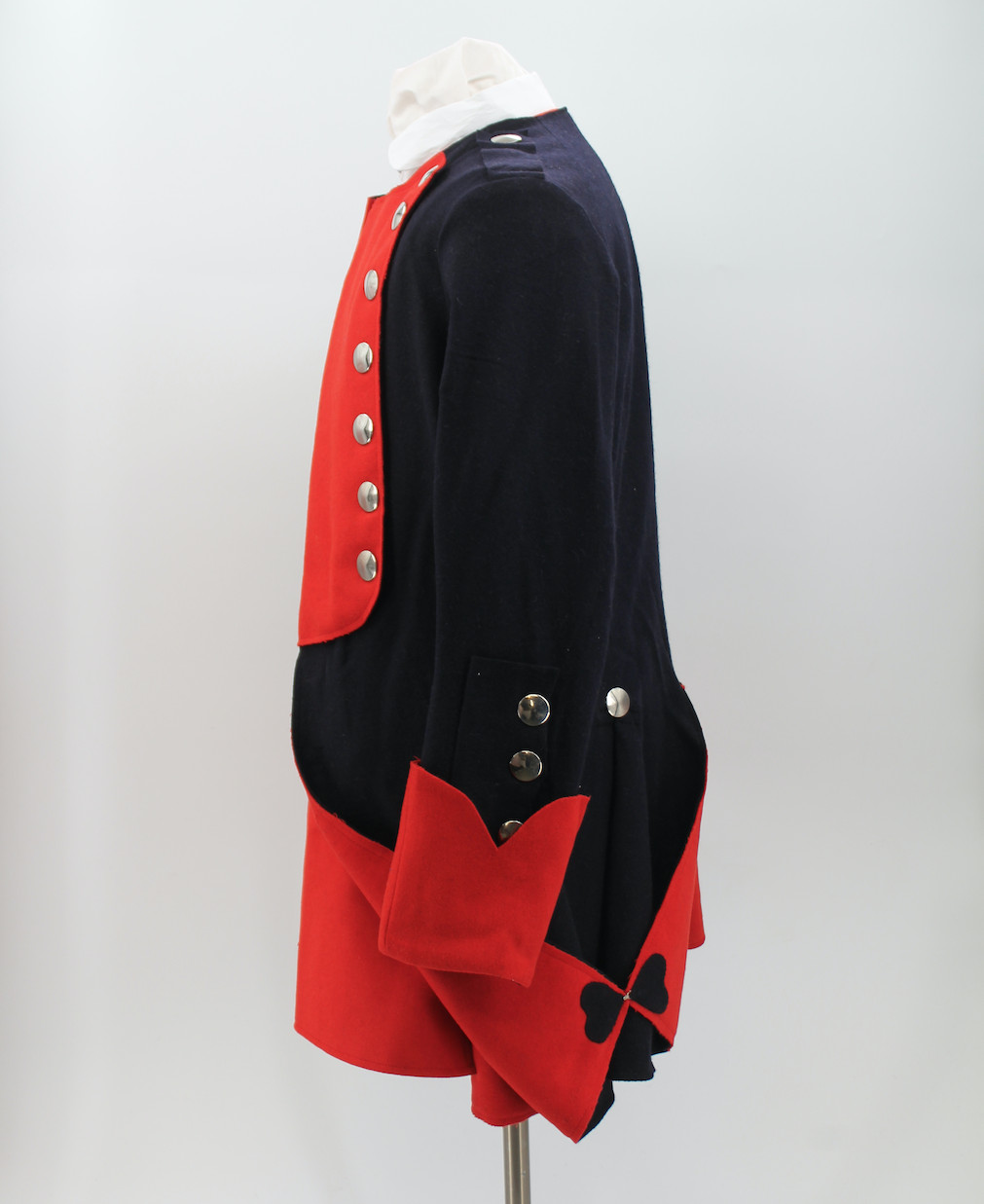 French & Indian War Blue & Red Regimental Coat Size 46 / XL