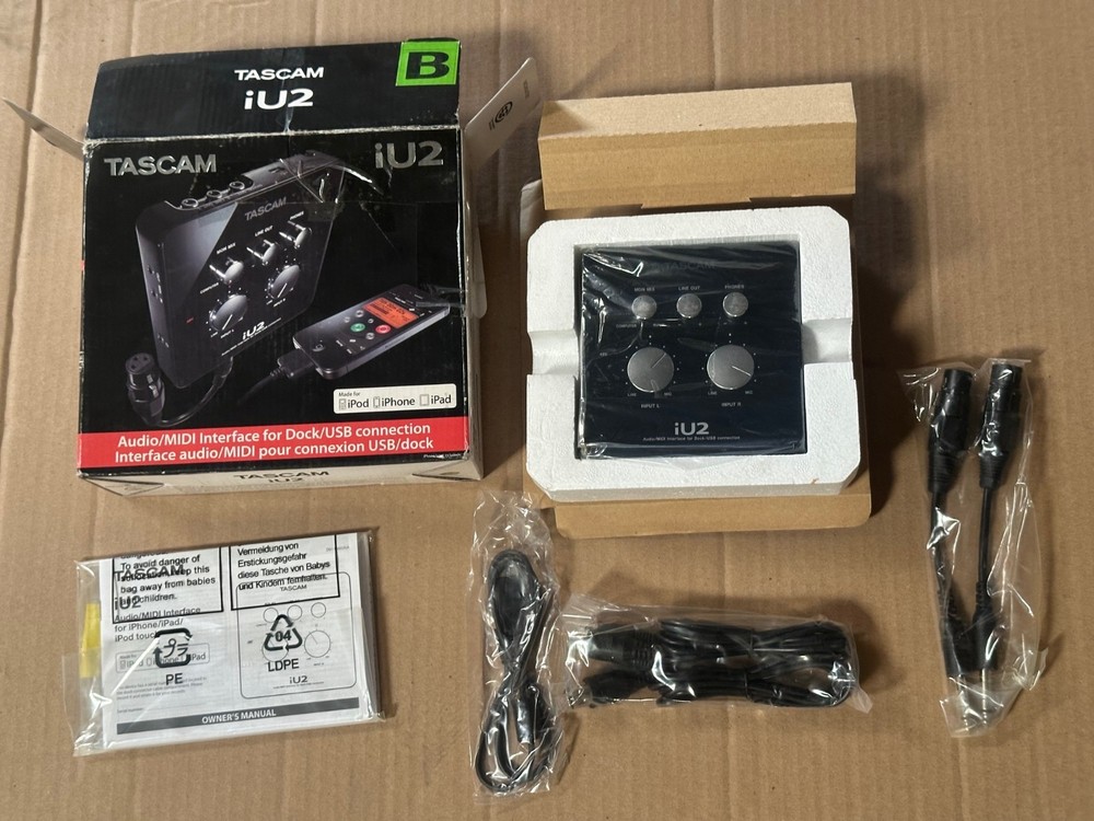 Tascam iU2 Audio MIDI Recording Interface for Dock/USB Connection