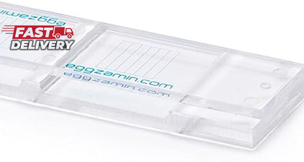 Mcmaster Method Microscope Slide - FEC (Fecal Egg Count) or Worm Count, Double C