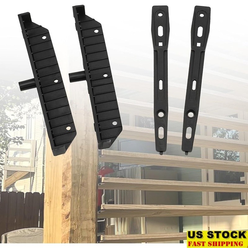 Deck Sunblind System Louver Bracket Kit Outdoor Privacy Shutter Hardware New