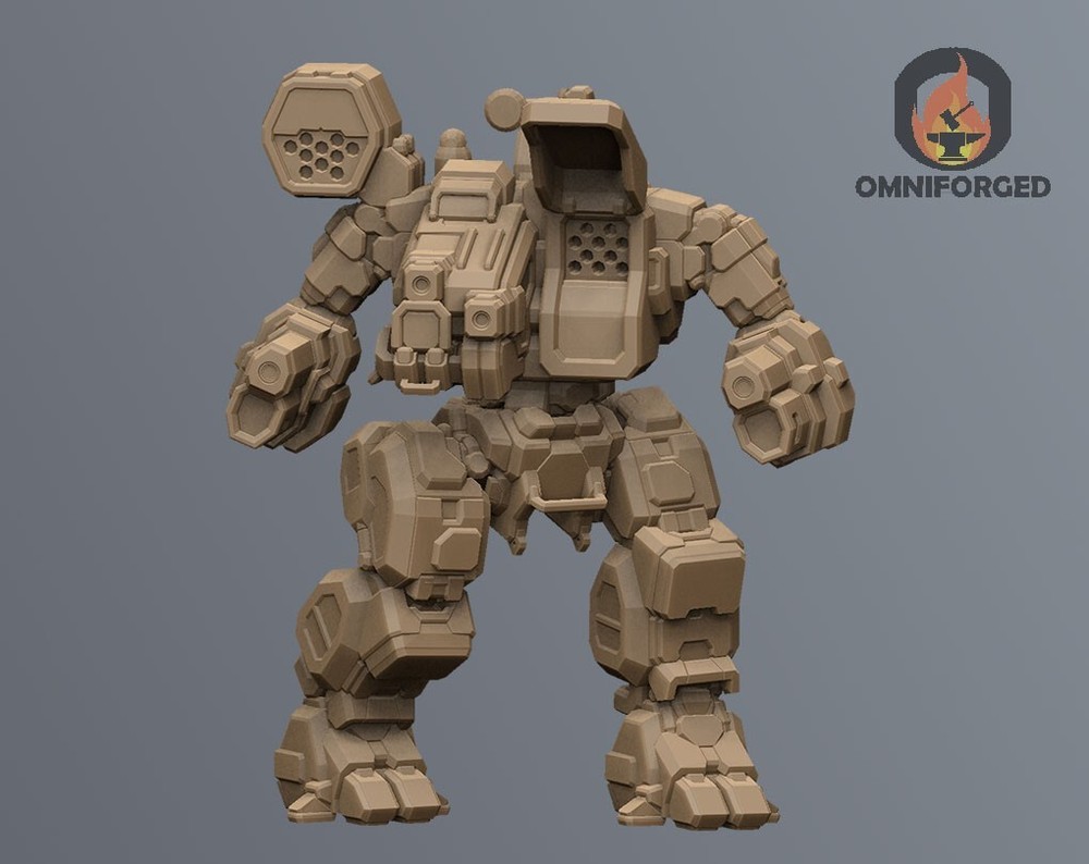 Hellspawn Mini HSN-7D MWO Mech Miniature Compatible with Battletech