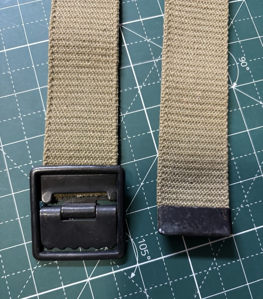 WW2 USMC Rare Web Belt With Snaps Mint Condition