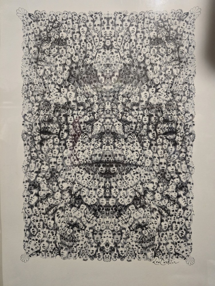 LEE CONKLIN “FACES” – Signed/Numbered Serigraph Print – Limit 50 – Psychedelic F