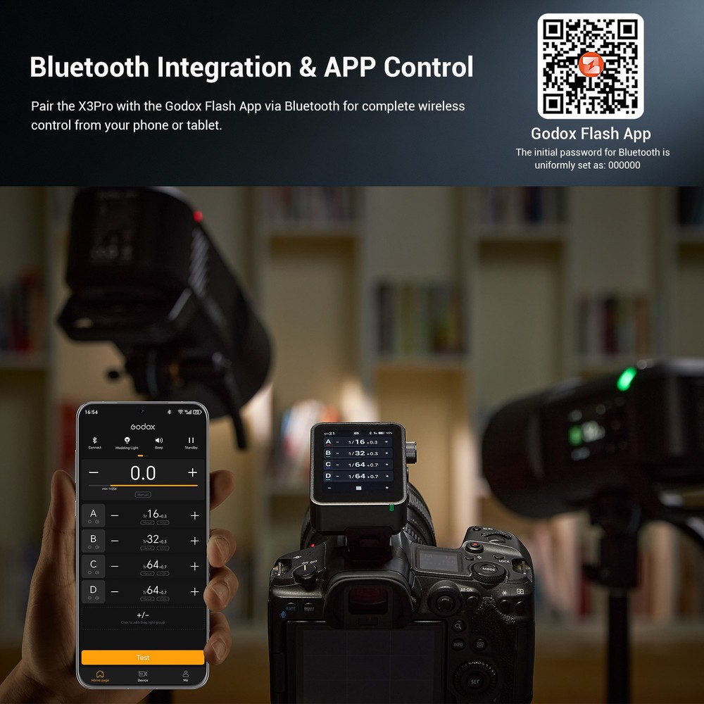 Godox X3Pro-N TTL Wireless Flash Trigger for Nikon with Bluetooth Integration