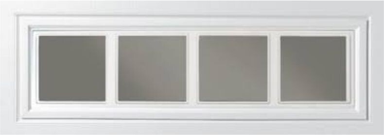 IDEAL Garage Doors MADISON 611 CHOCOLATE Replacement Window Inserts/LONG Panel