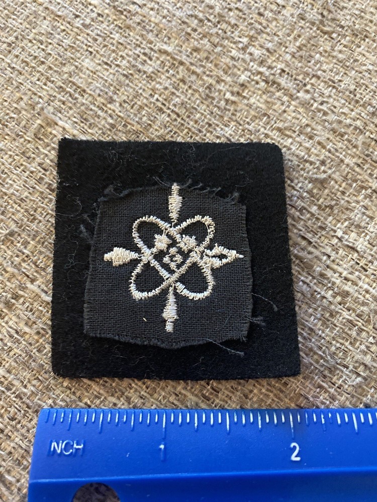 Vintage USN US Navy Data Systems TechnicanPatch Black Rate Symbol INV8050