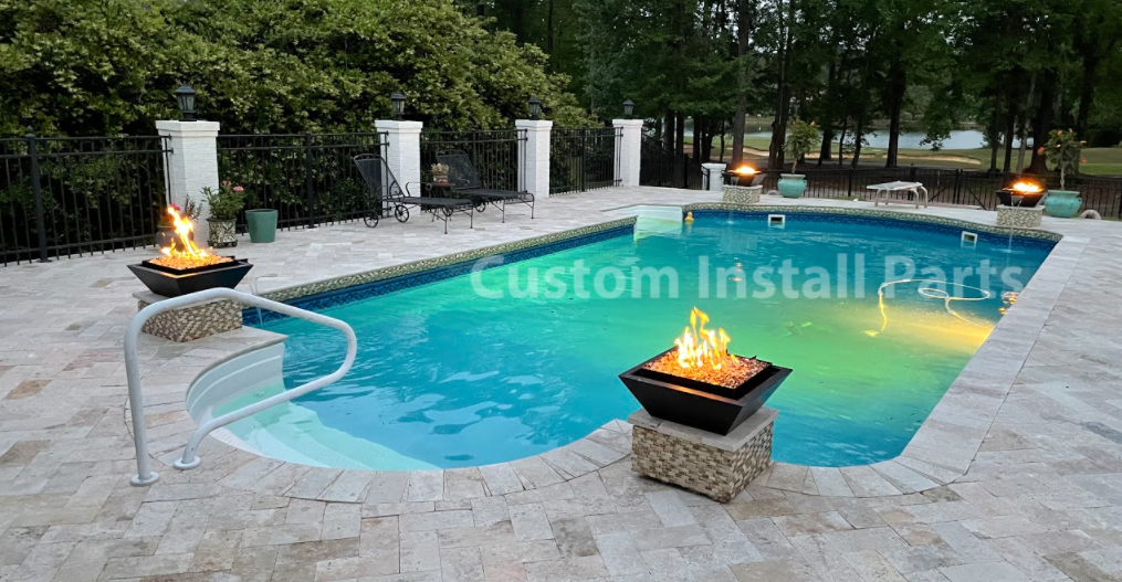 Fire Pit Water Bowl Firepit Fountain Outdoor Pool Deck Builder Series Propane