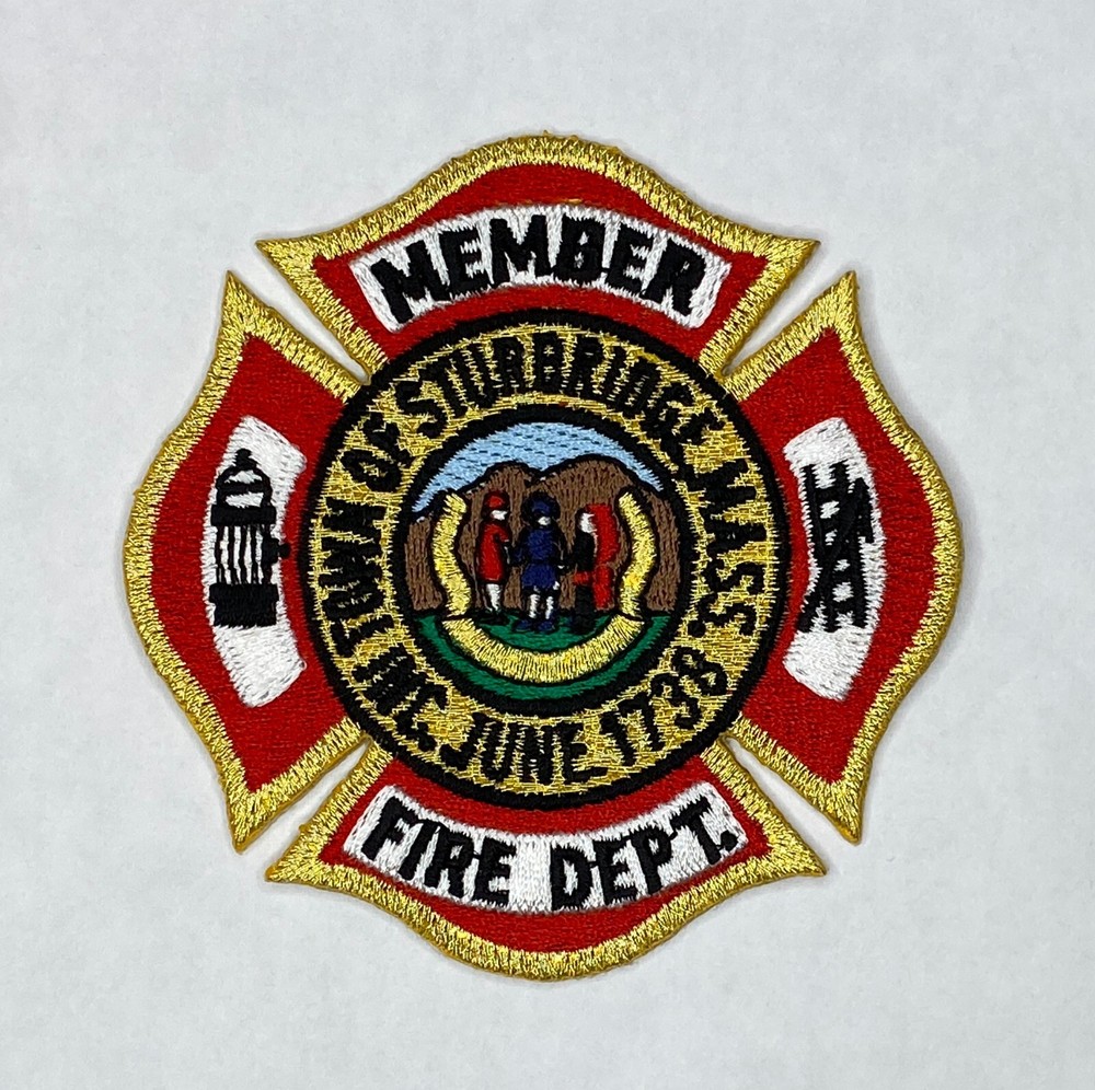 Sturbridge Ma Fire Patch, Old version, new unsewn