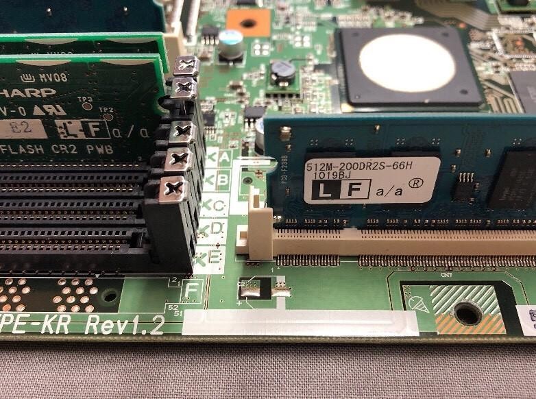 Sharp MX-5000N Main Controller MFPC PWB TYPE-KR REV1.2 X1852 BCB181 664DE6